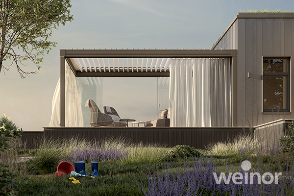Outdoor Vorhänge für Ihr Terrassendach von weinor erhältlich bei Lutz in Leverkusen